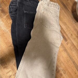 H&M Men's Black and Tan Jeans